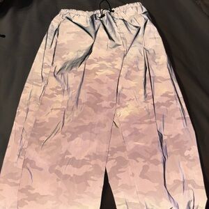 Reflective parachute pants